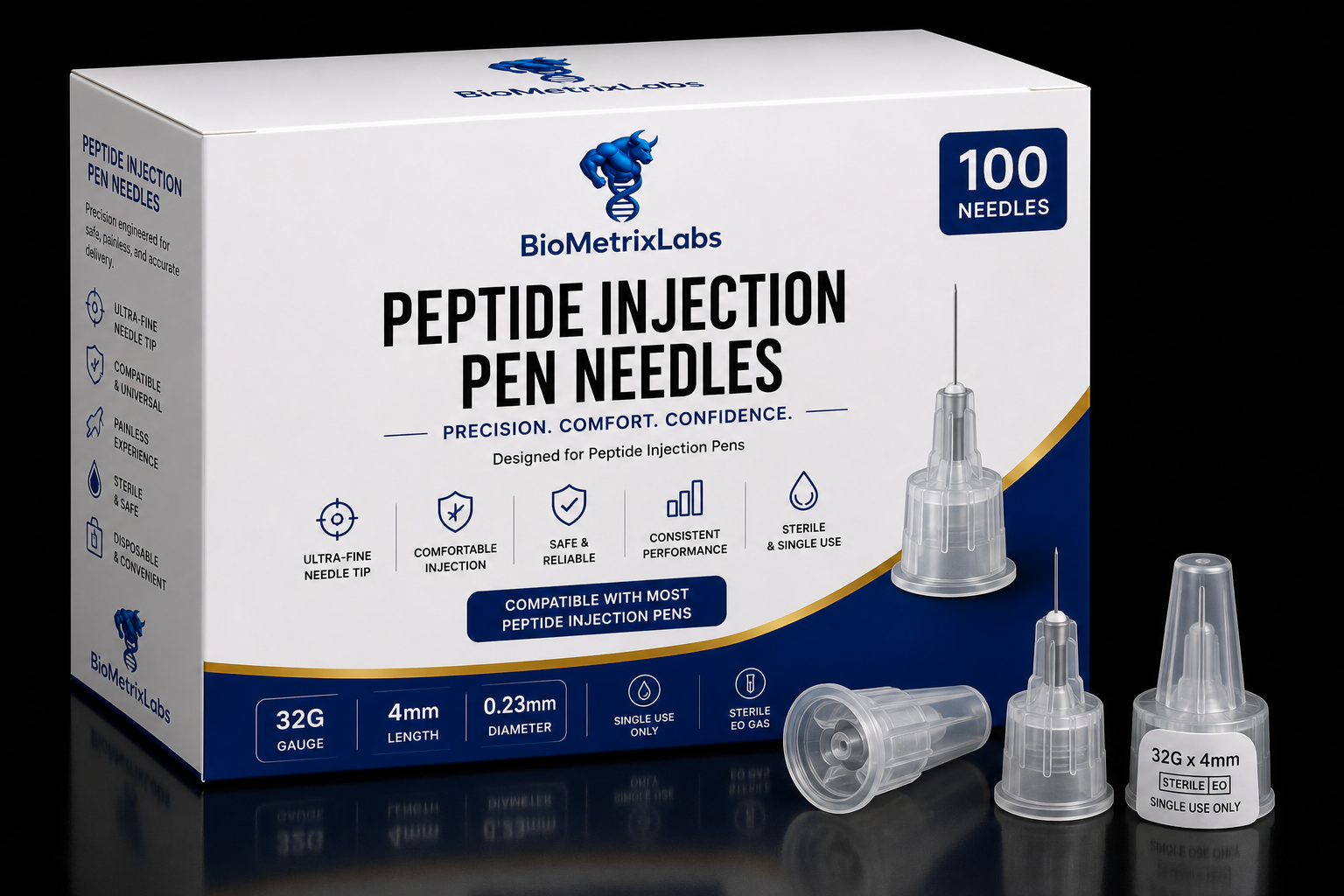 BiometrixLabs Pen Needles 100-Pack