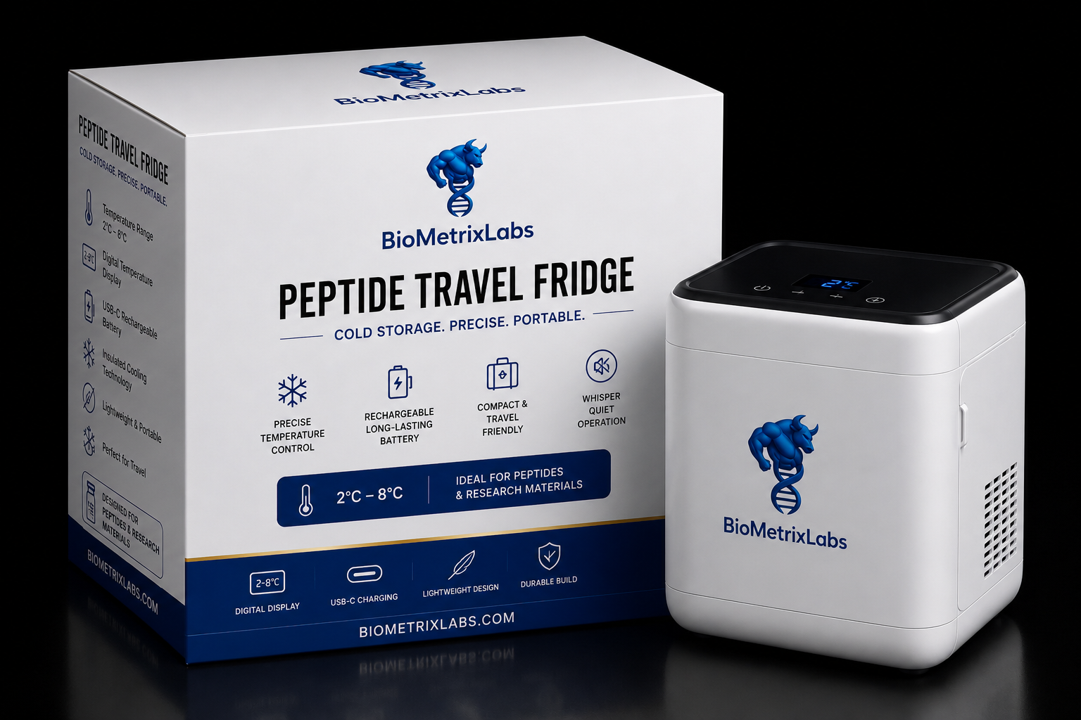 BiometrixLabs Peptide Mini Fridge